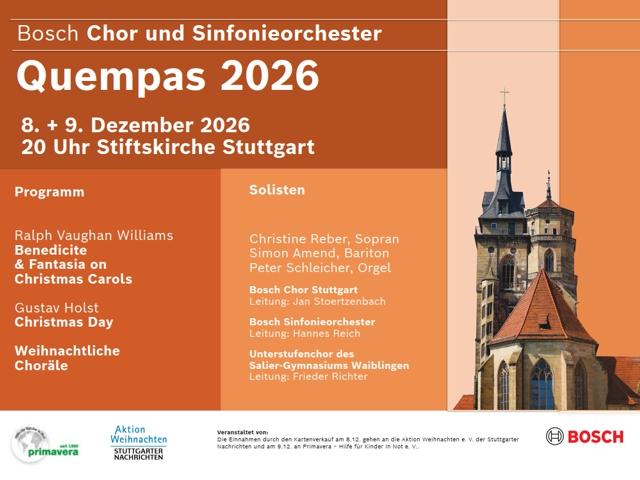 Quempas-Singen der Bosch Musikgruppen 2026 - Quempas-Singen der Bosch Musikgruppen 2026